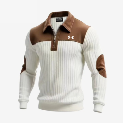Elegant Zip Collar Sweater - Clearance Sale