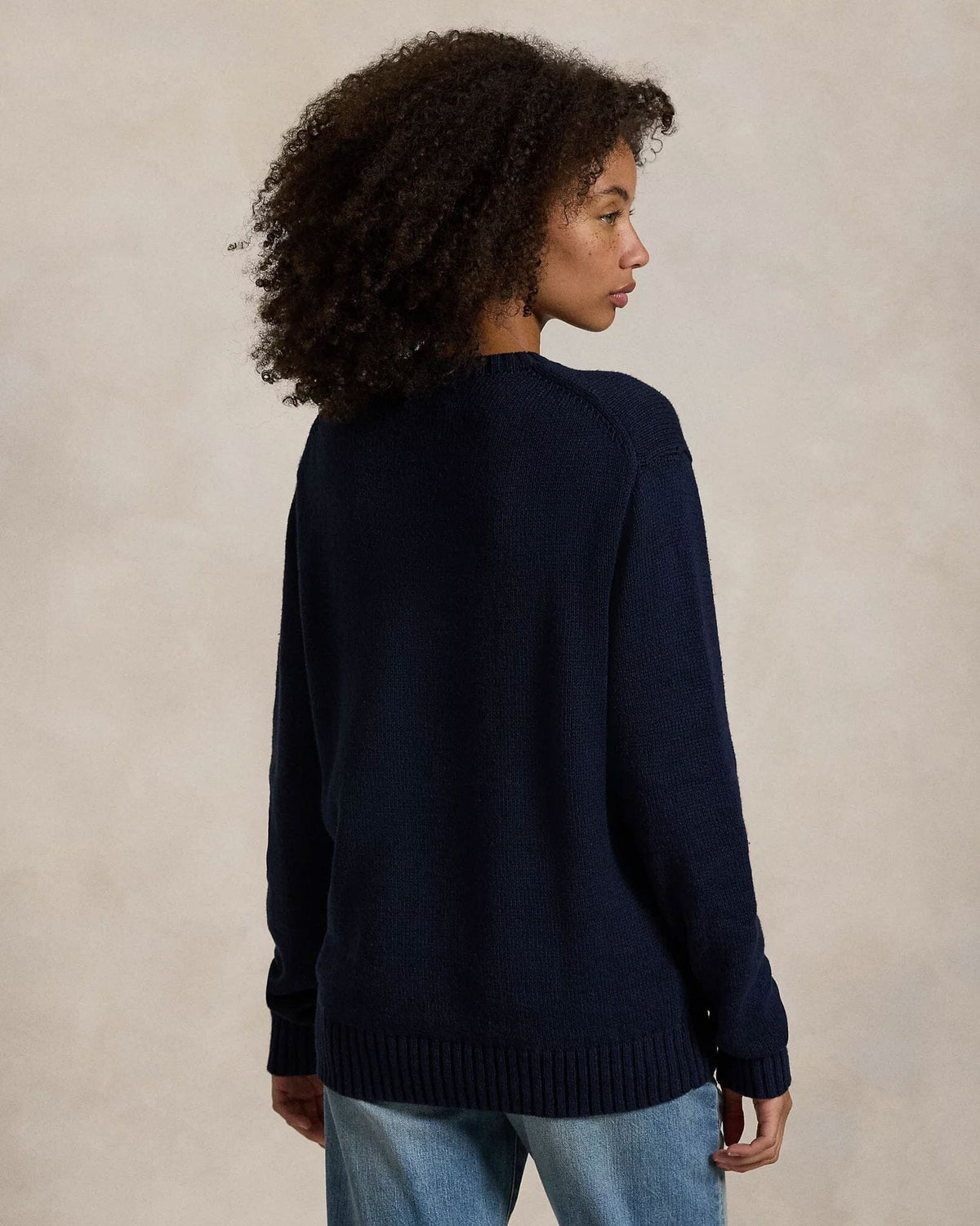 L.R Polo Bear Cotton-Linen Sweater