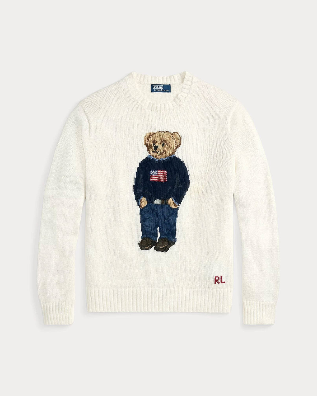 L.R Polo Bear Cotton-Linen Sweater