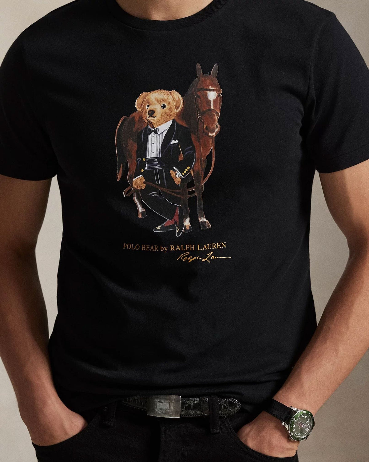 L.R Polo Bear Cotton T-Shirt