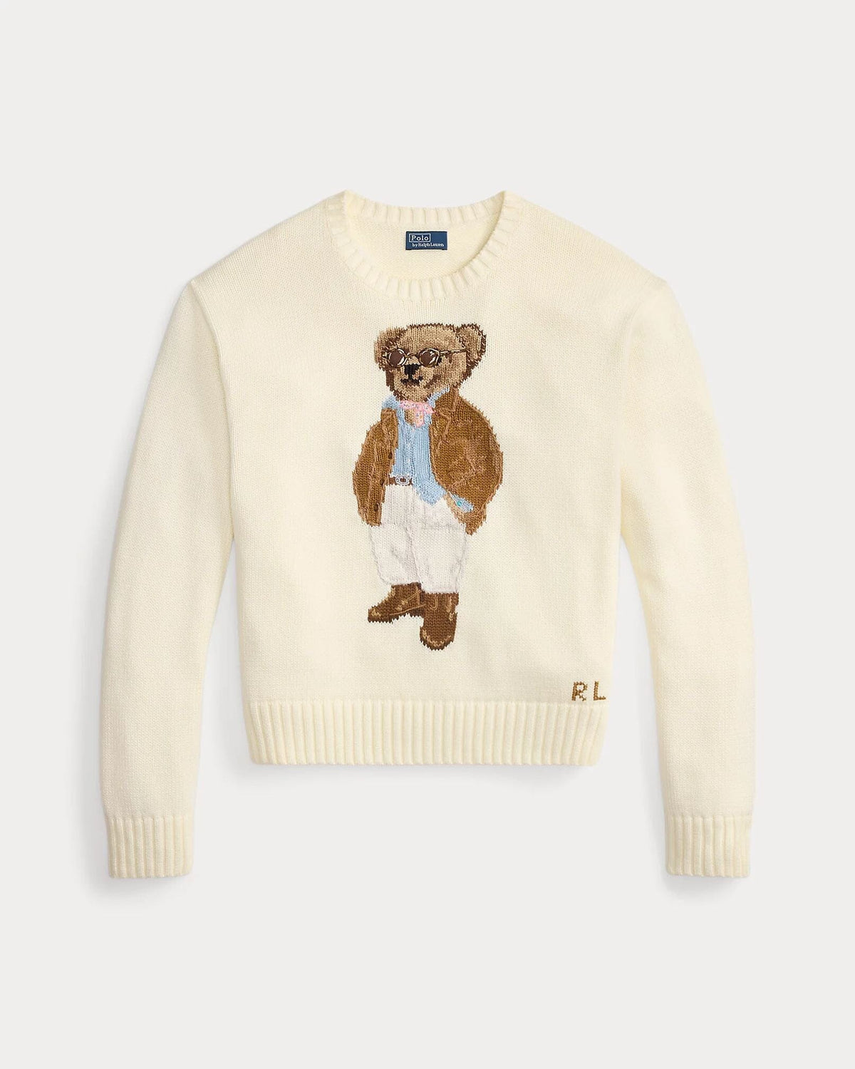 L.R Polo Bear Cotton Crewneck Sweater