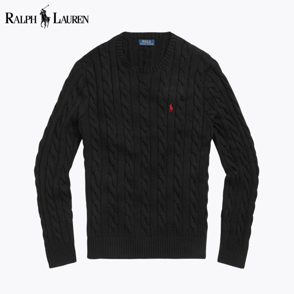 L.R Cable-Knit Cotton Jumper