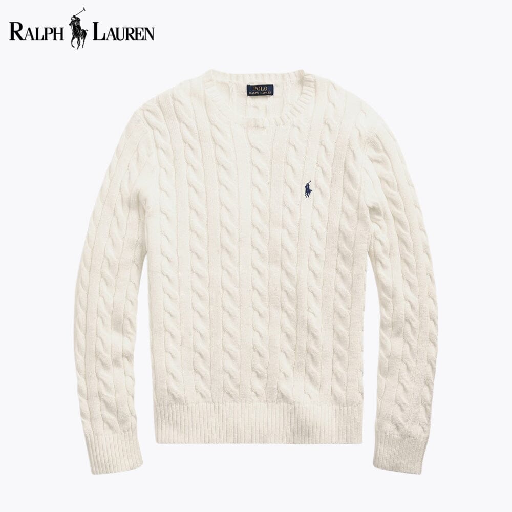 L.R Cable-Knit Cotton Jumper