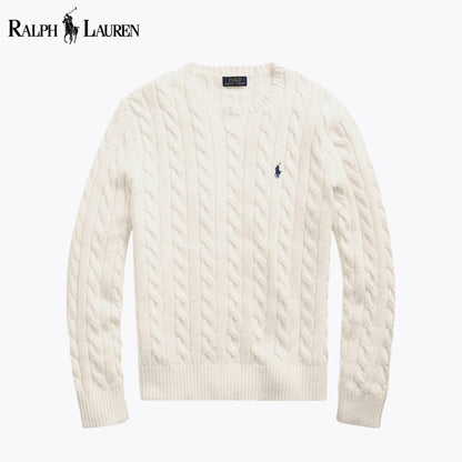 L.R Cable-Knit Cotton Jumper