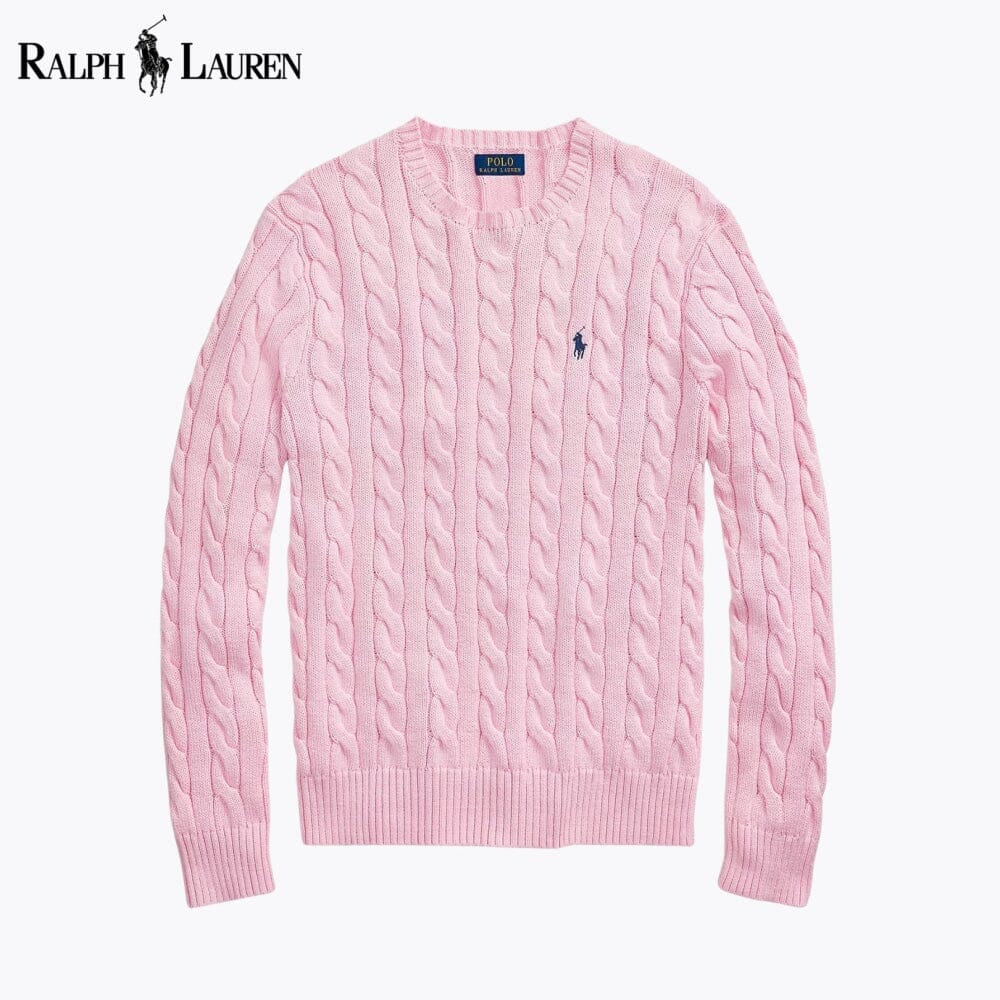 L.R Cable-Knit Cotton Jumper
