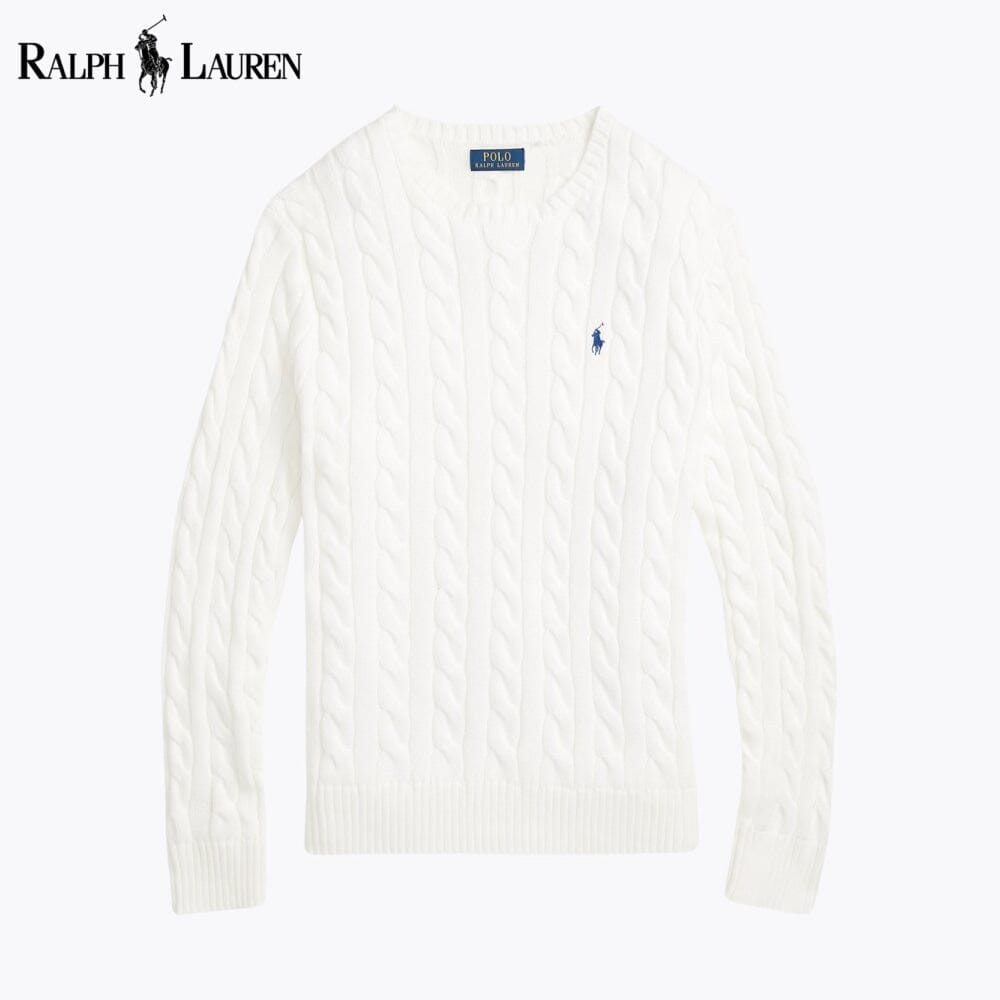 L.R Cable-Knit Cotton Jumper
