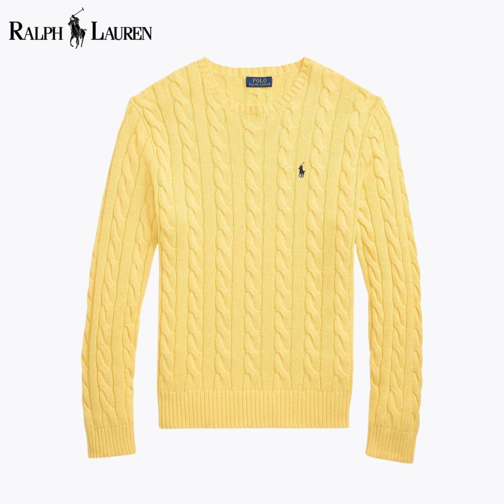 L.R Cable-Knit Cotton Jumper
