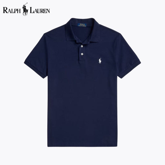 L.R Custom Slim Fit Stretch Mesh Polo Shirt