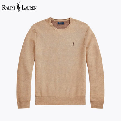 L.R Mesh-Knit Cotton Crewneck Sweater