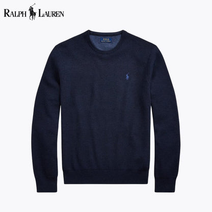 L.R Mesh-Knit Cotton Crewneck Sweater