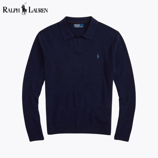 L.R Wool Johnny-Collar Sweater