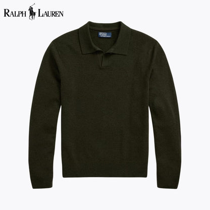 L.R Wool Johnny-Collar Sweater