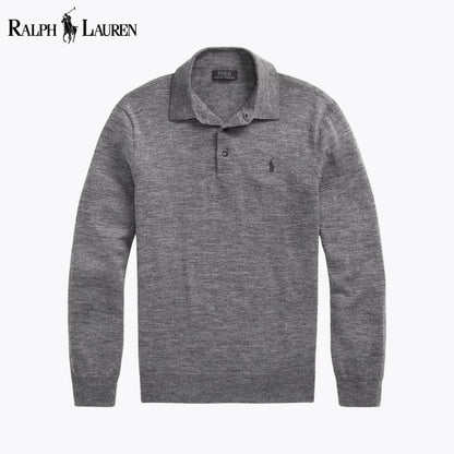 L.R Wool Polo-Collar Jumper
