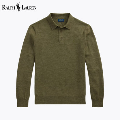 L.R Wool Polo-Collar Jumper